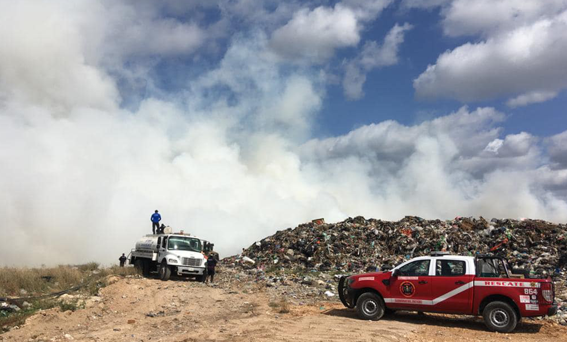 Controlan incendio en el Relleno Sanitario Noticias de Yucatán