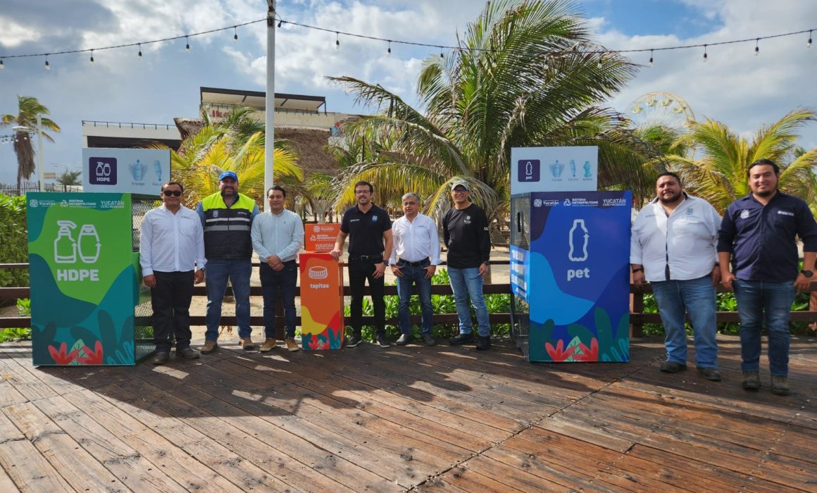 Instalan Contenedores De Basura En Muelle De Chocolate De Progreso