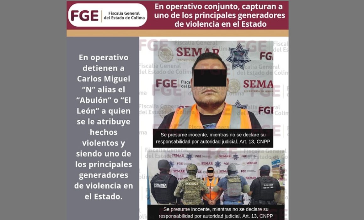 Informa Colima Detención De ‘el Abulón Presunto Líder De Los Mezcales Noticias De Yucatán 6077