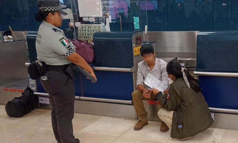 Detenida en el aeropuerto de Mérida por posible tráfico de personas