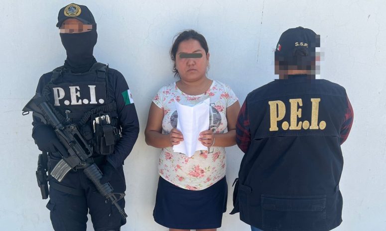 Detienen a mujer acusada de homicidio ocurrido en Kanasín
