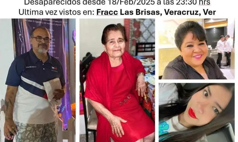 Desaparecen 4 integrantes de una familia en colonia de Veracruz 