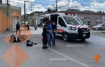 Se da a la fuga tras atropellar a motociclista en el centro de Mérida ...
