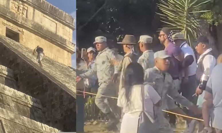 Detenido por subir a El Castillo de Chichén Itzá