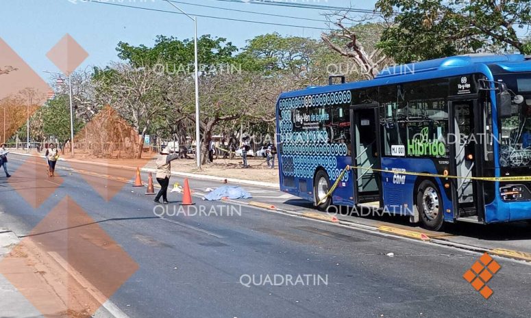 Muere mujer arrollada por Va y ven en Ciudad Industrial de Mérida