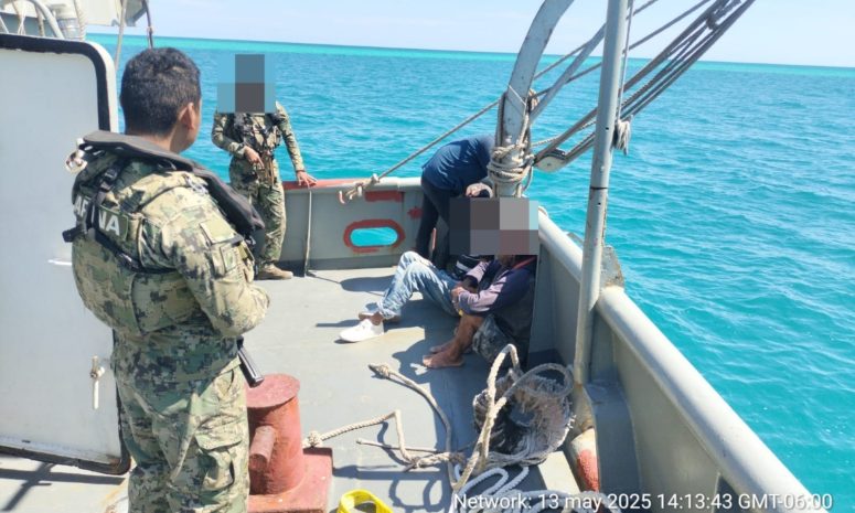 Detienen a 3 pescadores con 132 kilogramos de caracol rosado