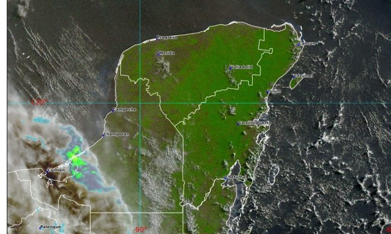 Prevén lluvia ligera y calor este jueves en Yucatán