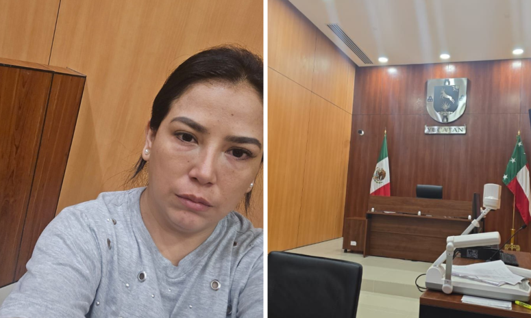 Protesta por violencia vicaria en Yucatán