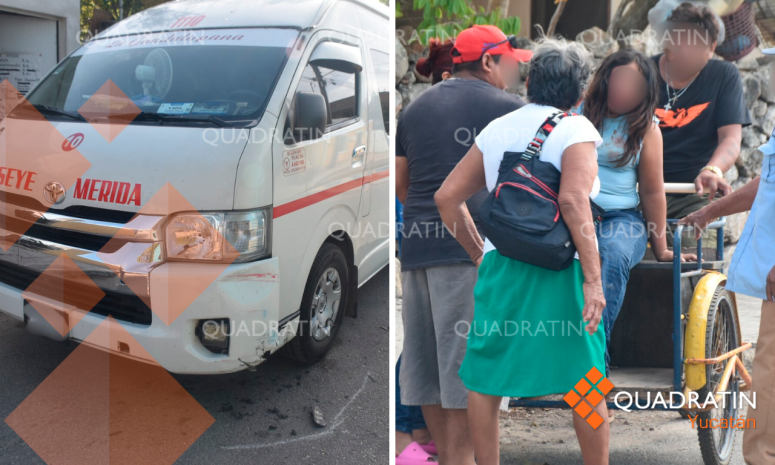 Mujer alcoholizada choca su moto contra combi estacionada en Seyé