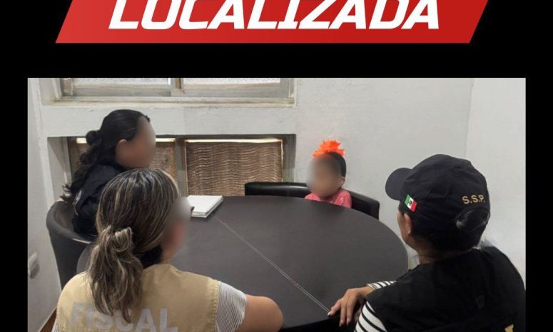 Localizan a Lucía, menor reportada como desaparecida en Mérida