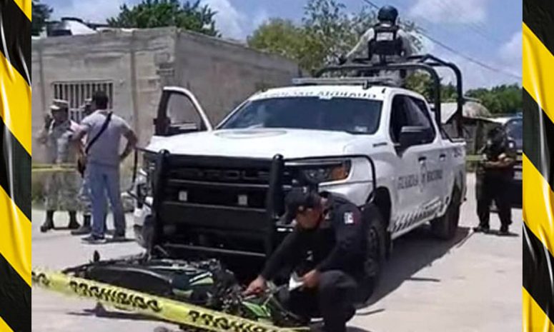 Guardia Nacional se pasa un alto y atropella a motociclista