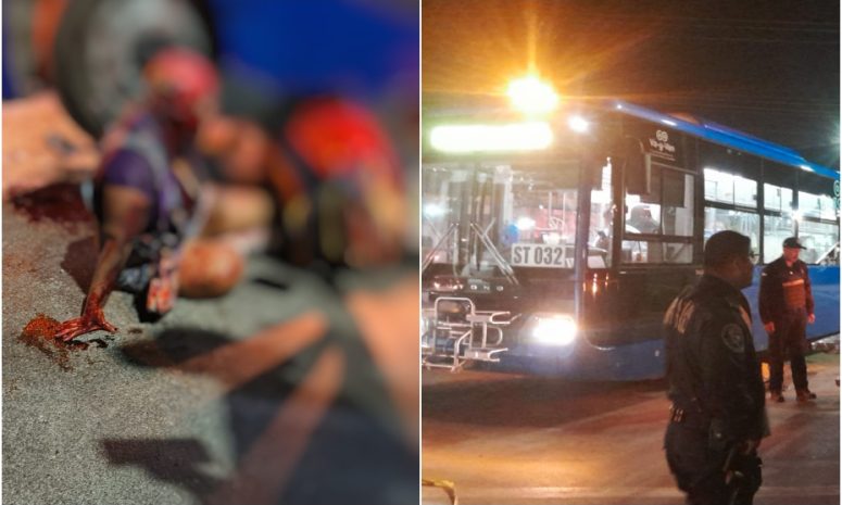 Motociclista lesionada al intentar rebasar un Va y ven