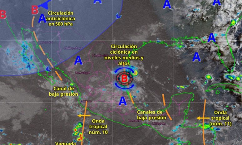 Onda tropical 11 dejará más lluvias y tormentas sobre Yucatán