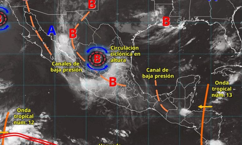 Prevén lluvias en la Península de Yucatán por onda tropical 13