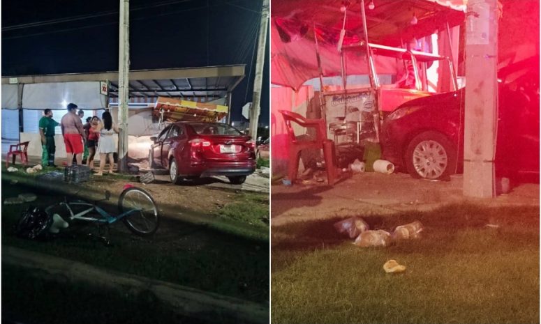 Conductora atropella a vendedora de hot dogs en Cinco Colonias