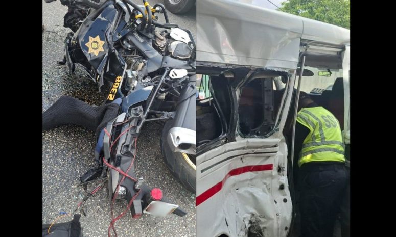 Doce lesionados, entre ellos un oficial, en siniestro vial en Av. Itzaes