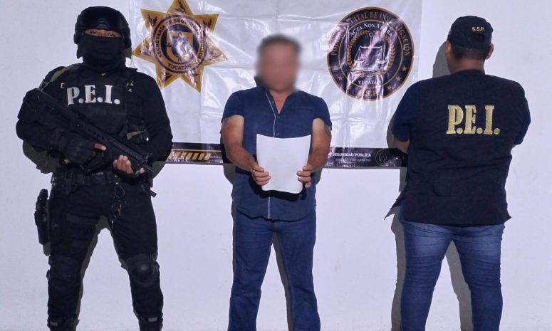 Detienen a sujeto por su presunta participación en homicidio en Kanasín
