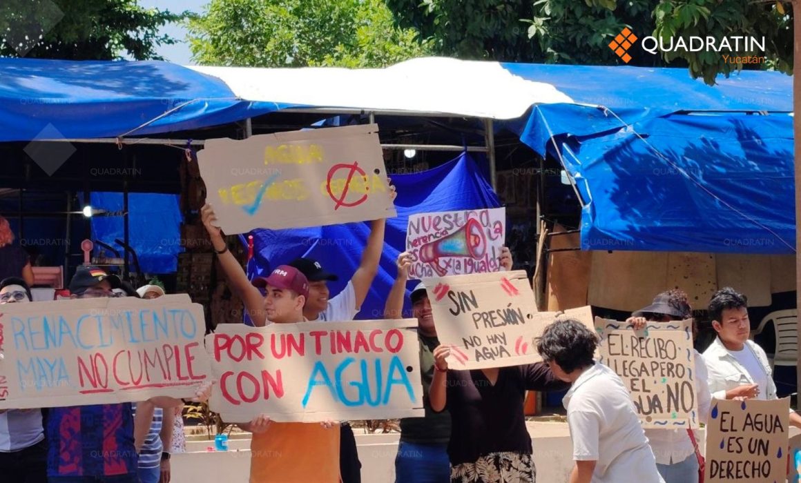 Realizan protesta por desabasto de agua en colonias de Mérida ...