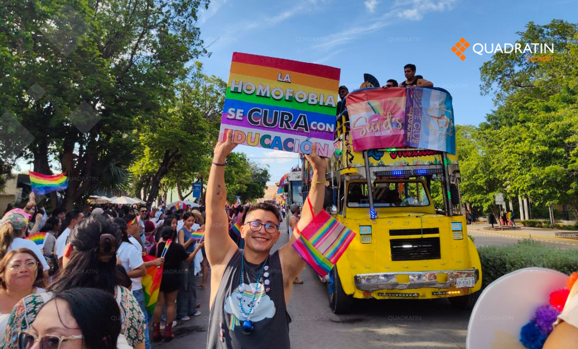 Miles participan en la Marcha de la Diversidad Sexual 2026 en Mérida ...
