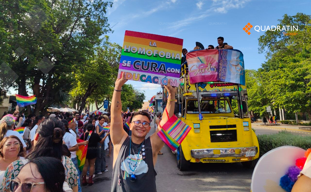 Miles participan en la Marcha de la Diversidad Sexual 2026 en Mérida ...