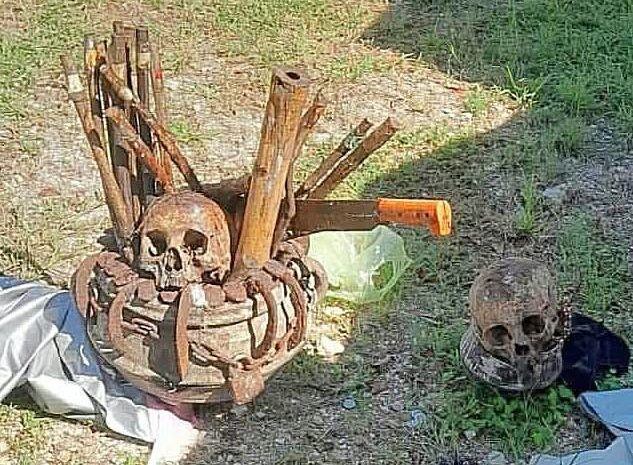 Sorpresa y temor en Komchén: hallan cráneos y objetos extraños en el panteón