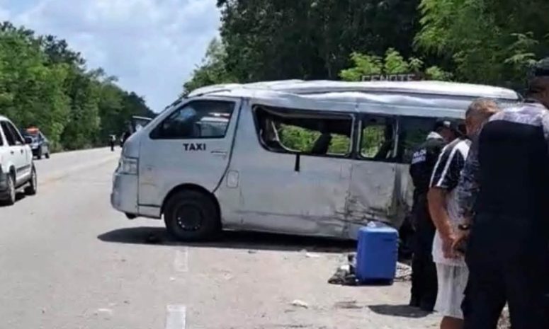 Múltiples heridos en accidente en la Mérida–Cancún