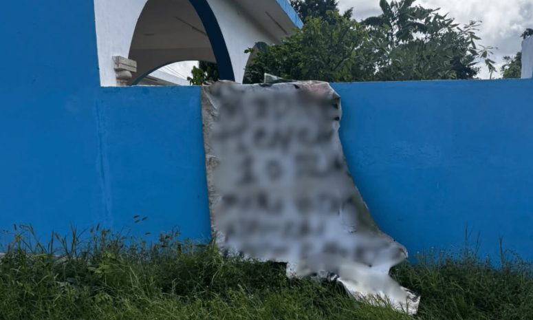 Descarta Policía de Ticul presencia de grupos delictivos tras colocación de manta en San Joaquín