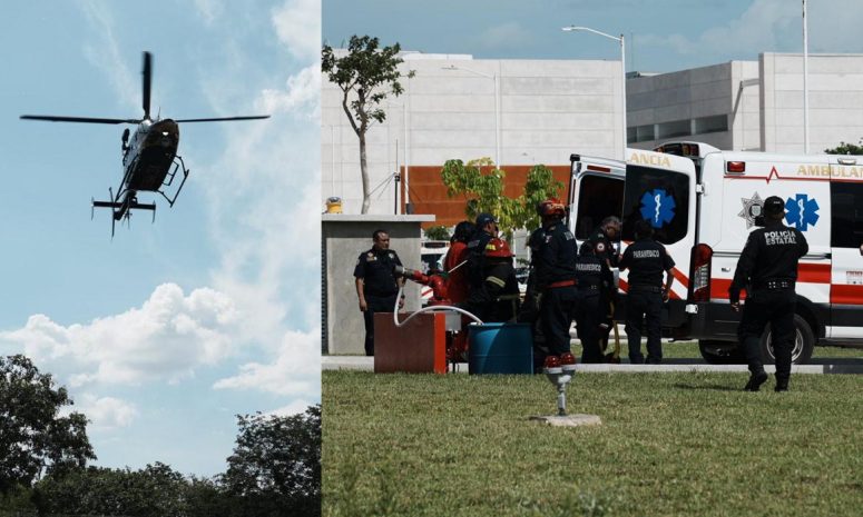 Trasladan de urgencia a menor de Teabo a Mérida