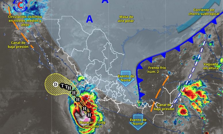 Pronostican tormentas, lluvia intensa y viento fuerte en Yucatán