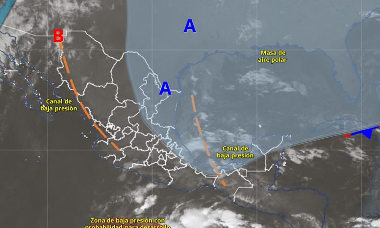 Prevén lluvias, rachas de viento y oleaje de hasta 2.5 metros en Yucatán