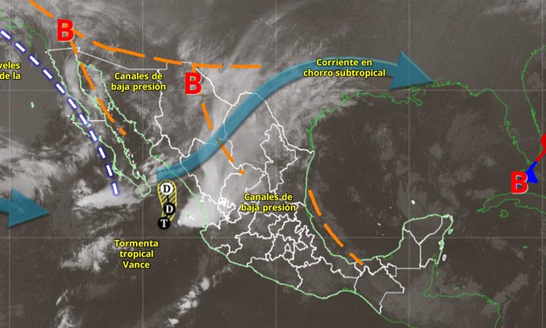 Chubascos y tormentas eléctricas marcarán la jornada en la Península de Yucatán