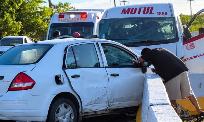 Fatal accidente en la Motul-Mérida deja un muerto y 5 lesionados