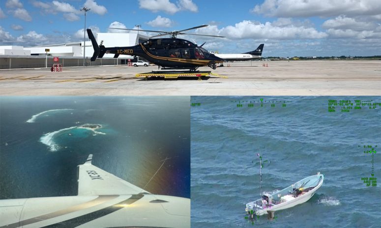 Mantienen búsqueda por aire y mar de pescador extraviado en Celestún