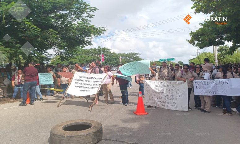 Trabajadores de Vectores protestan por presuntas irregularidades laborales