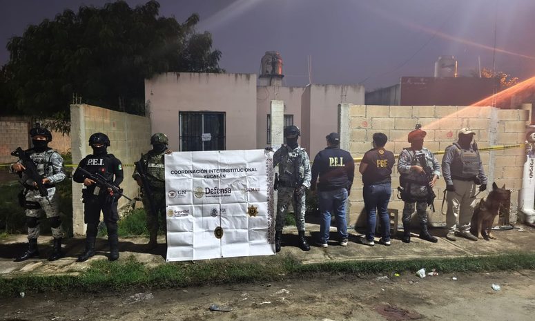 Aseguran más de 7 kilogramos de presunta droga durante cateo en Umán