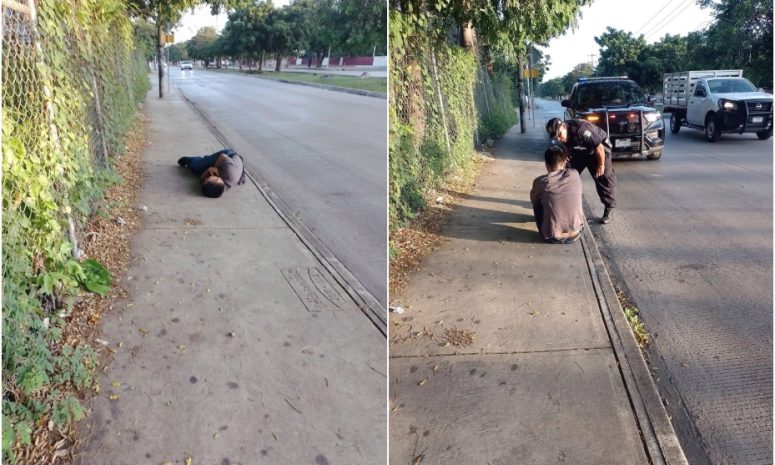Localizan a joven en situación vulnerable junto a transitada avenida