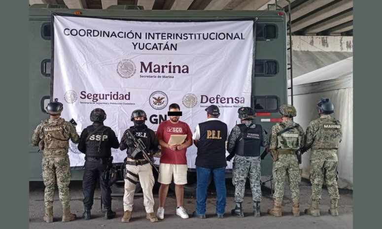 Acusado de extorsión en Jalisco es detenido en Yucatán